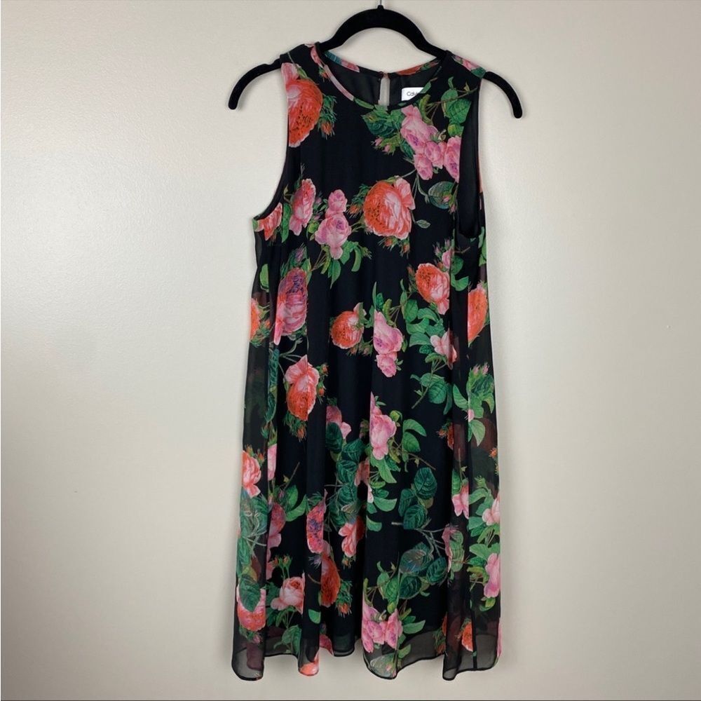 Calvin Klein floral dress 8‎